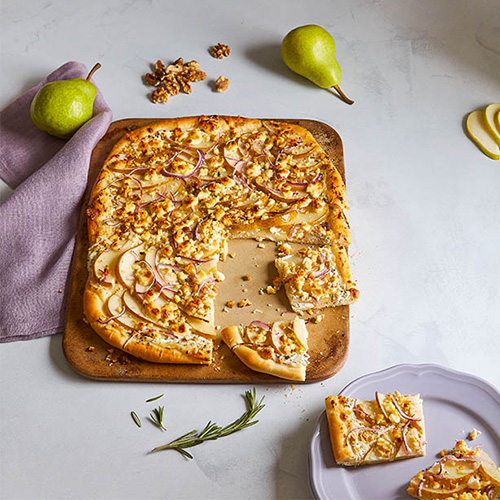 Flammkuchen Gorgonzola-Birne